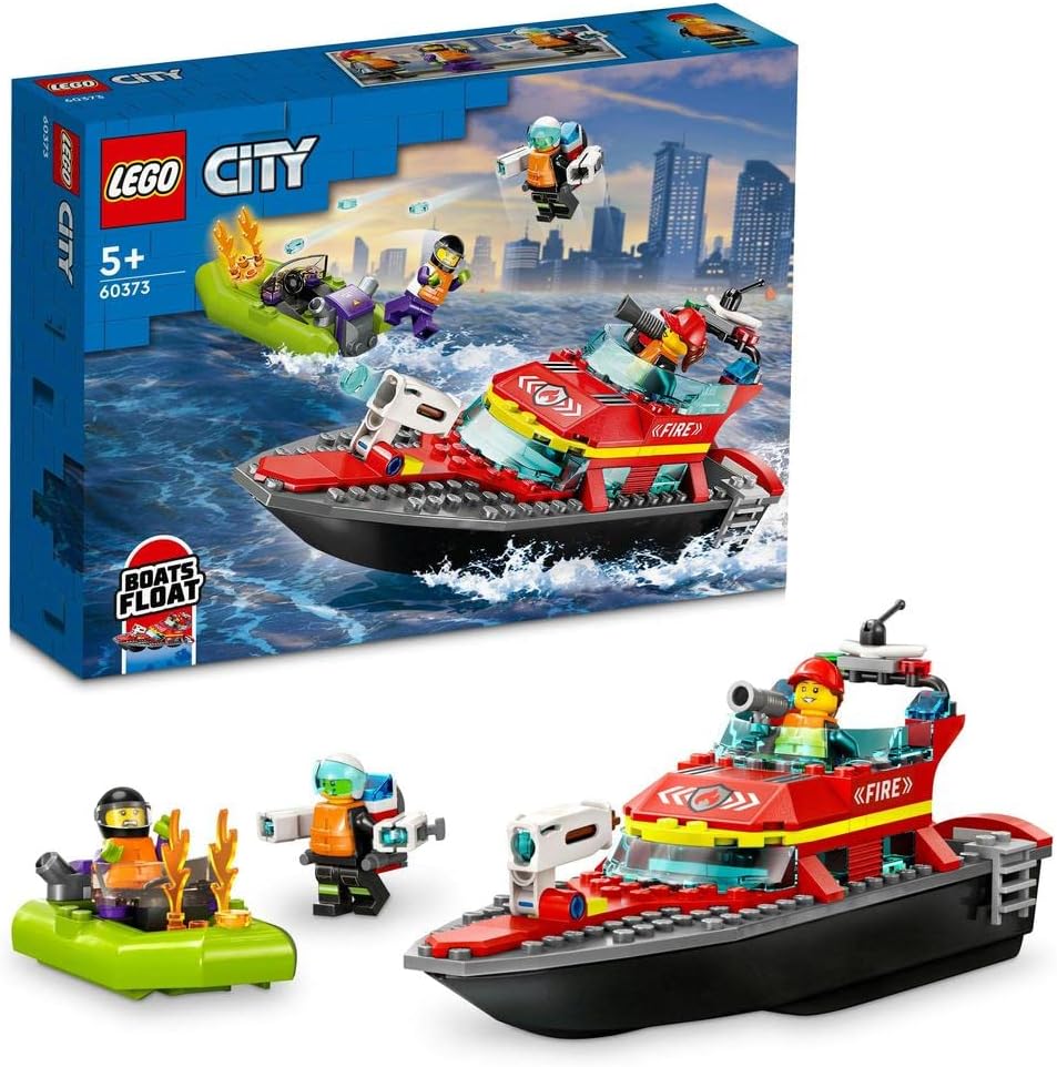 Buy Lego Fire Rescue Boat 60373 with 144pcs | Yallatoys.com