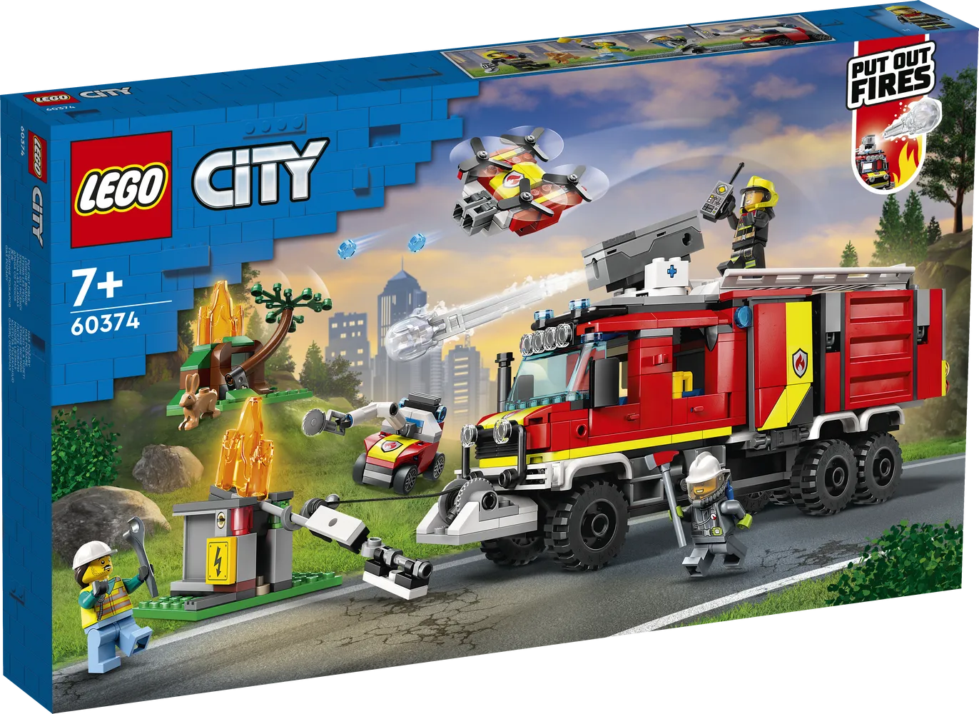 Buy Lego  Fire Command Truck 60374 | Yallatoys.com