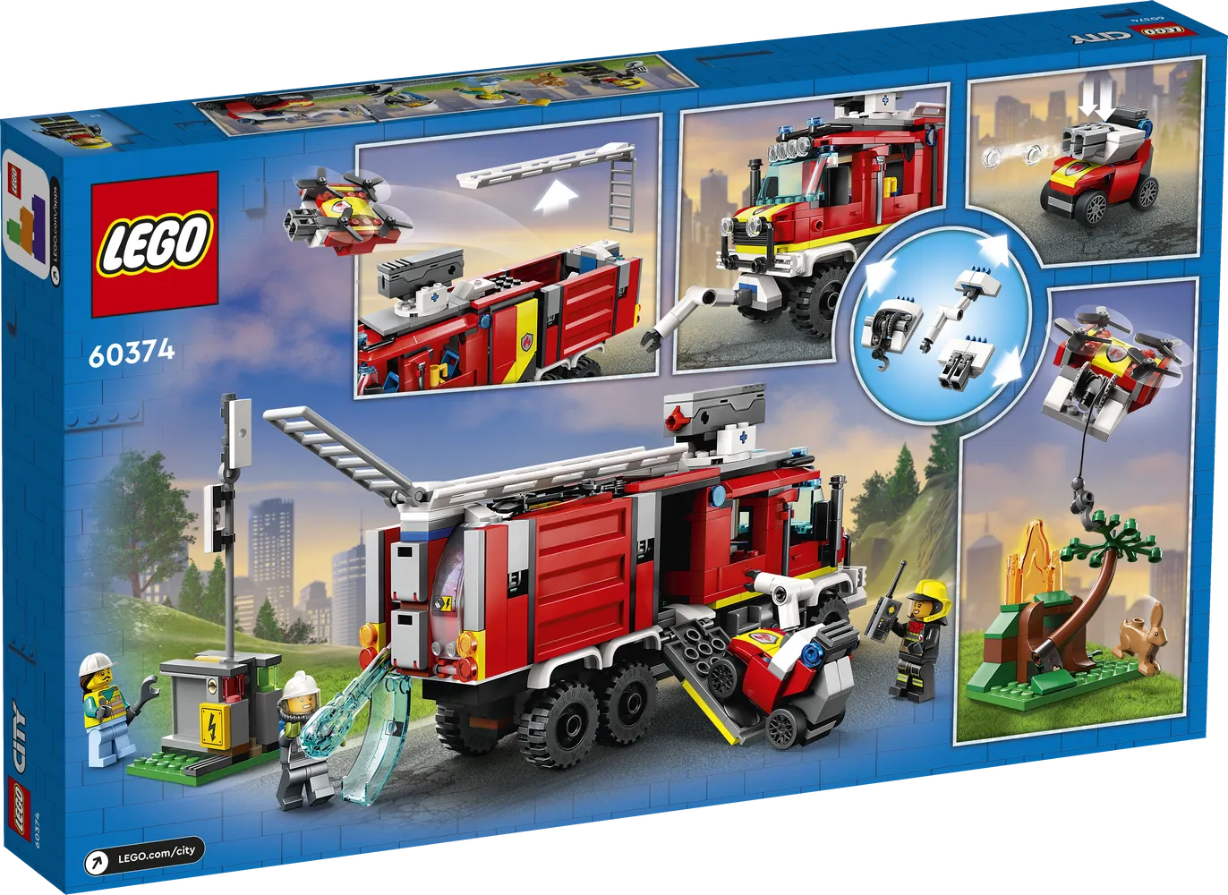 Buy Lego  Fire Command Truck 60374 | Yallatoys.com