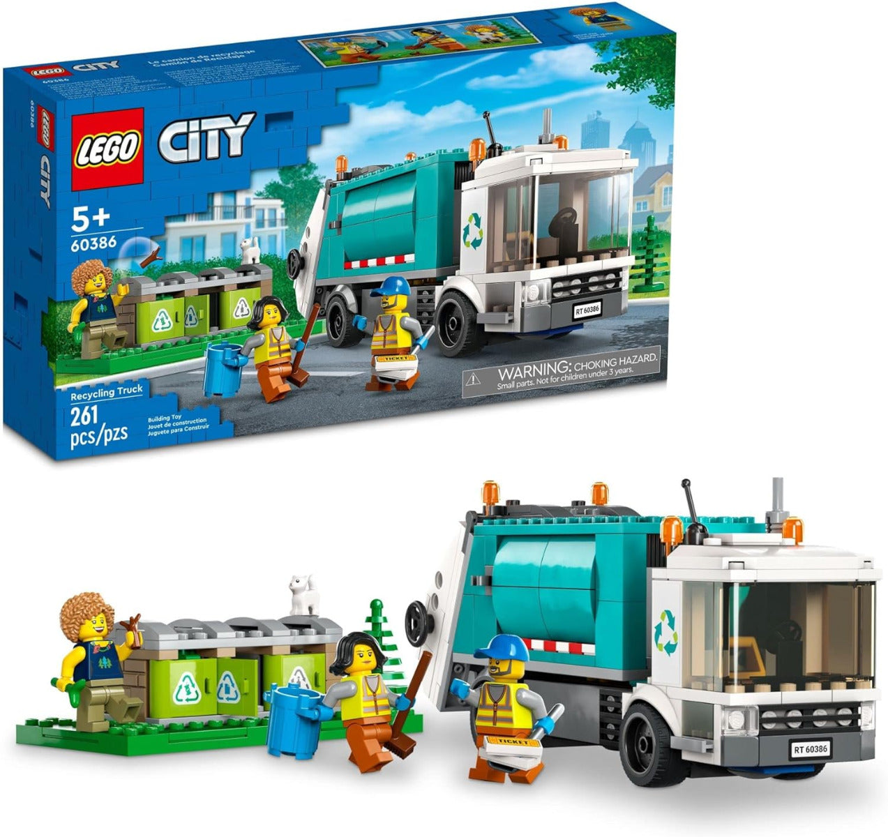Buy Lego City Recycling Truck 60386 with 261pcs | Yallatoys.com