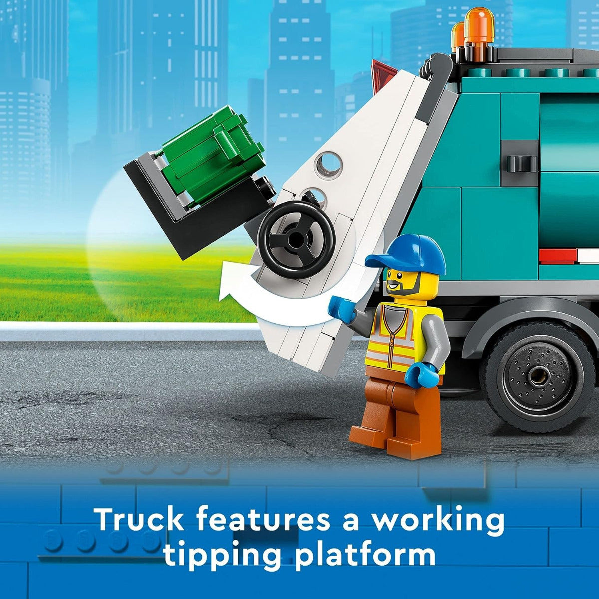 Buy Lego City Recycling Truck 60386 with 261pcs | Yallatoys.com