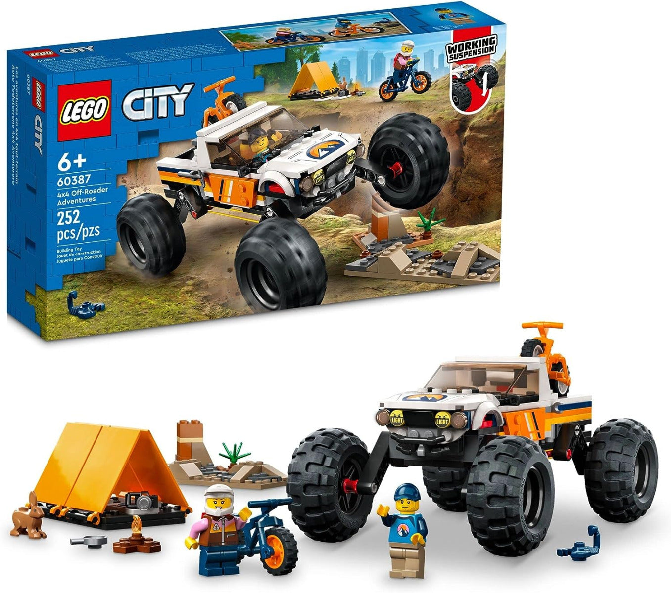 Buy Lego City 4x4 Off-Roader Adventures 60387 with 252pcs | Yallatoys.com