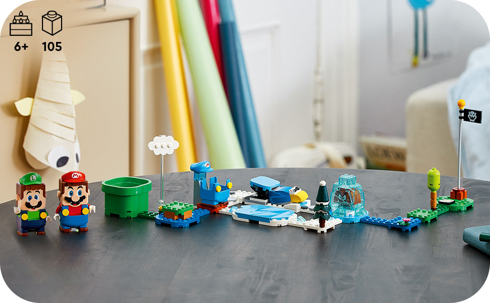 Buy Lego Super Mario Ice Mario Suit and Frozen World Expansion Set 71415 with 105pcs | Yallatoys.com