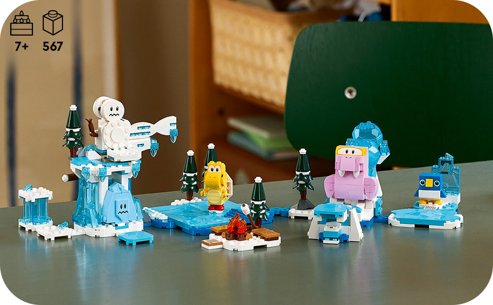 Buy Lego Super Mario Fliprus Snow Adventure Expansion Set 71417 with 567pcs | Yallatoys.com