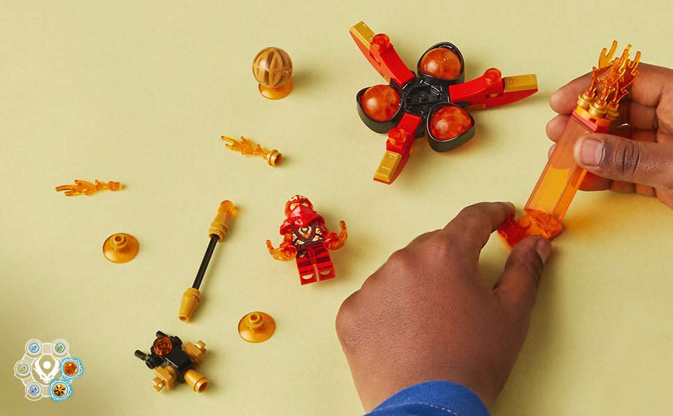 Buy Lego Ninjago Kais Dragon Power Spinjitzu Flip 71777 with 72pcs | Yallatoys.com