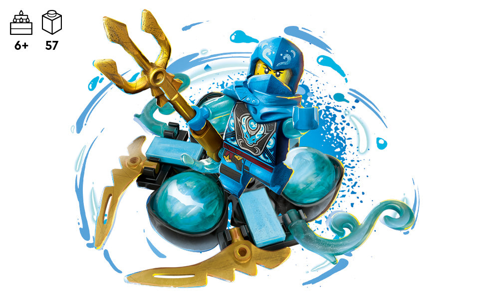 Buy Lego Ninjago Nyas Dragon Power Spinjitzu Drift 71778 with 57pcs | Yallatoys.com