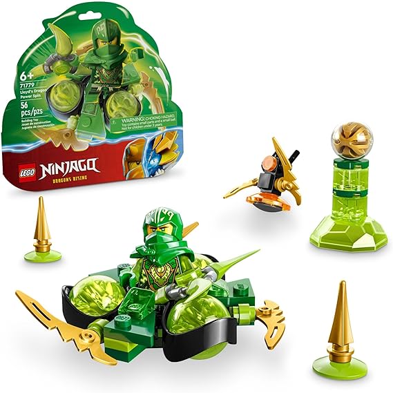 Buy Lego Ninjago Lloyds Dragon Power Spinjitzu Spin 71779 with 56pcs | Yallatoys.com