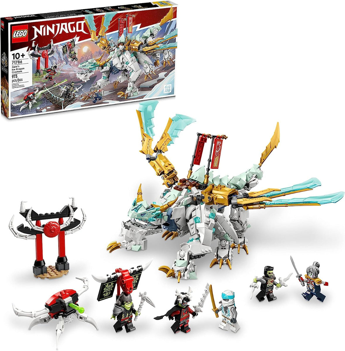 Buy Lego Ninjago Zanes Ice Dragon Creature 71786 with 973pcs | Yallatoys.com