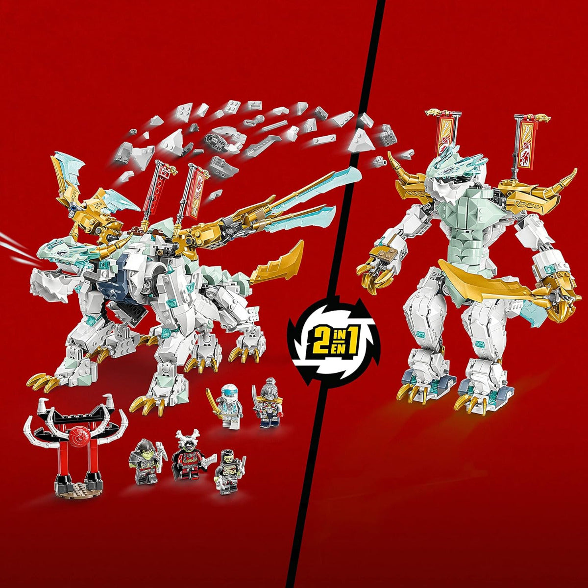Buy Lego Ninjago Zanes Ice Dragon Creature 71786 with 973pcs | Yallatoys.com