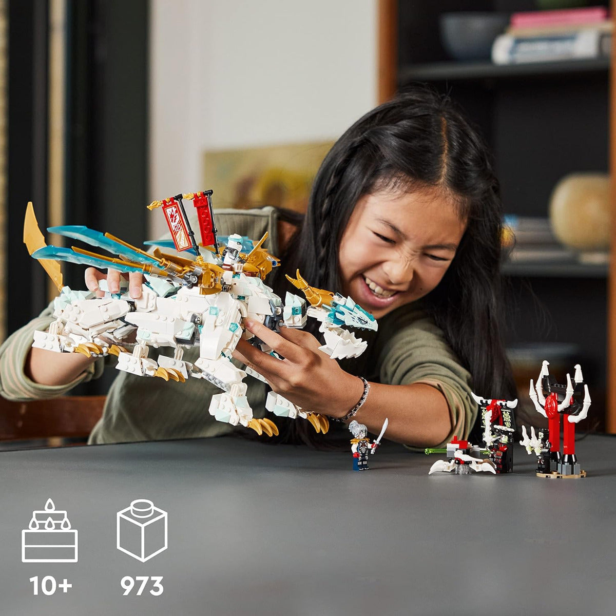Buy Lego Ninjago Zanes Ice Dragon Creature 71786 with 973pcs | Yallatoys.com