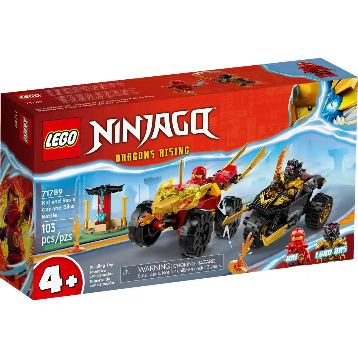 Buy Lego Ninjago 71789 Kai and Ras Car and Bike | Yallatoys.com