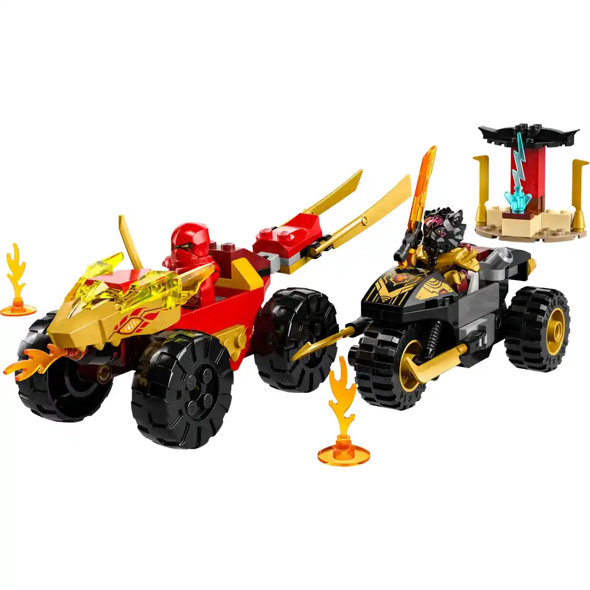 Buy Lego Ninjago 71789 Kai and Ras Car and Bike | Yallatoys.com