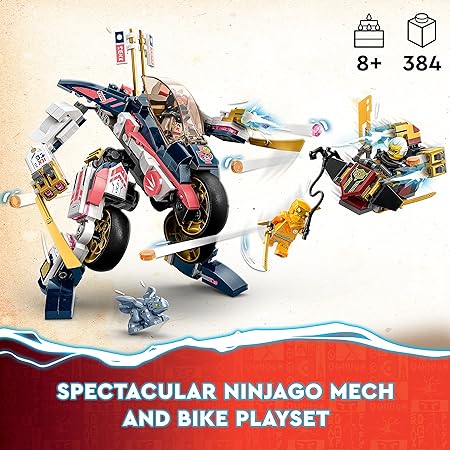 Buy Lego Ninjago Soras Transforming Mech Bike Racer 71792 with 384pcs | Yallatoys.com