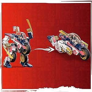 Buy Lego Ninjago Soras Transforming Mech Bike Racer 71792 with 384pcs | Yallatoys.com