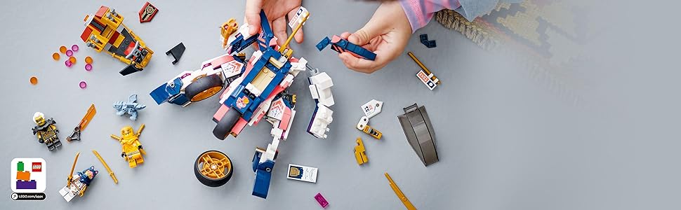 Buy Lego Ninjago Soras Transforming Mech Bike Racer 71792 with 384pcs | Yallatoys.com