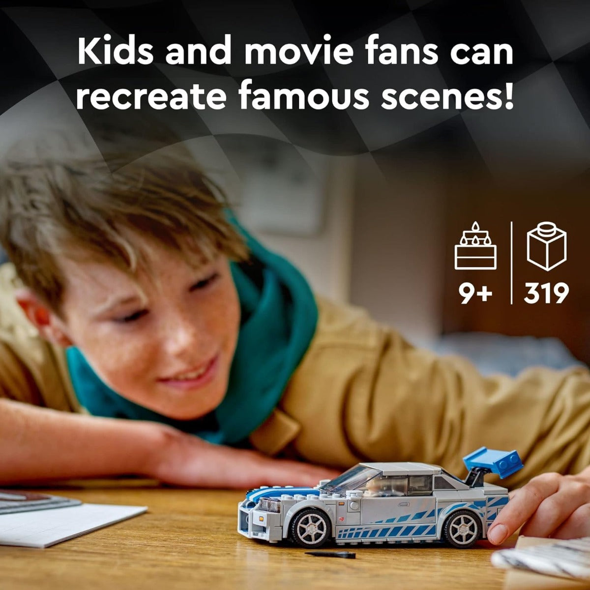 Buy Lego Speed Champions 2 Fast 2 Furious Nissan Skyline GT-R (R34) with 319pcs | Yallatoys.com