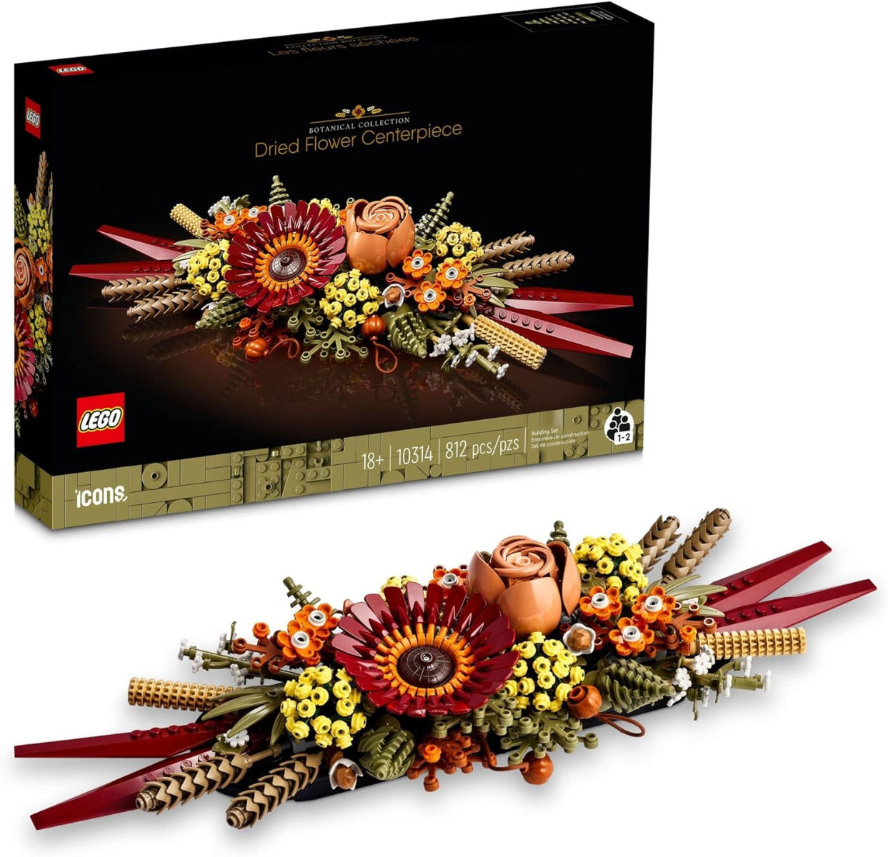 Buy Lego Icons Dried Flower Centerpiece 10314 with 812pcs | Yallatoys.com
