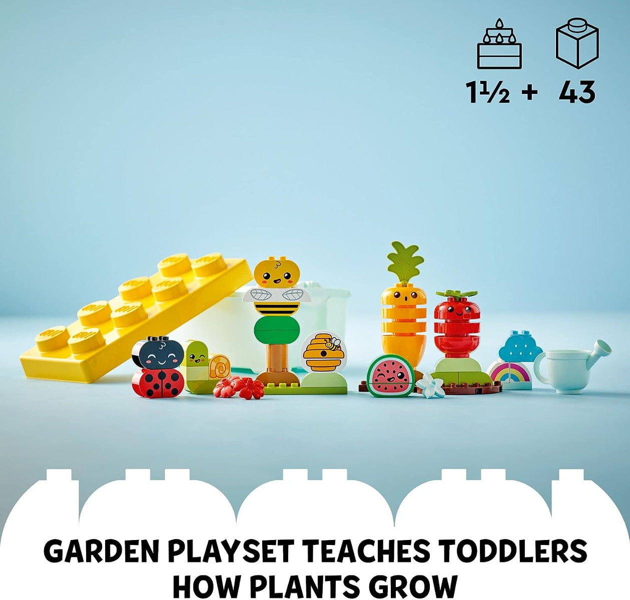Buy Lego Duplo My First Organic Garden Brick Box 10984 with 44pcs | Yallatoys.com