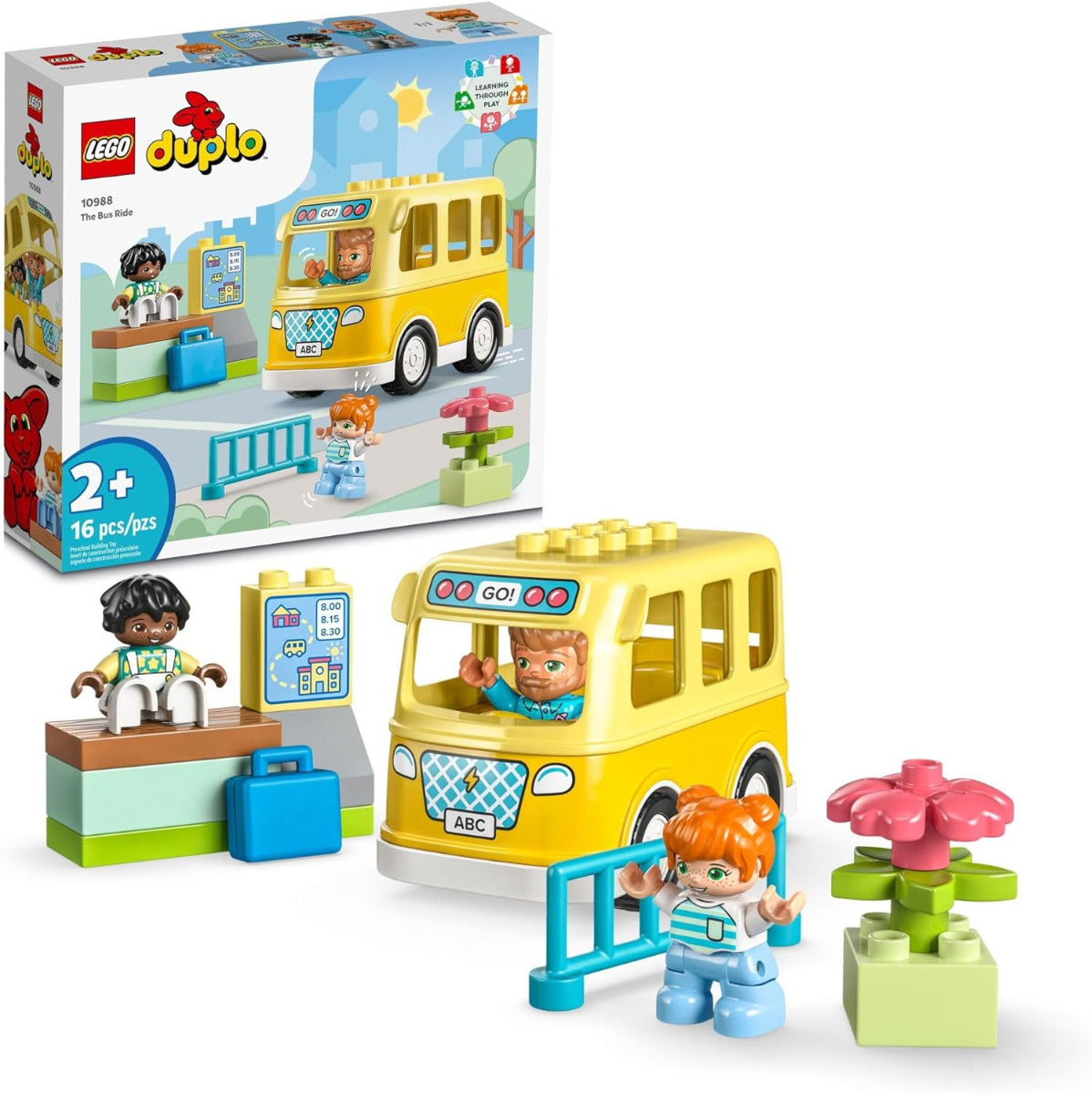 Buy Lego Duplo Town Bus Ride 10988 with 16pcs | Yallatoys.com