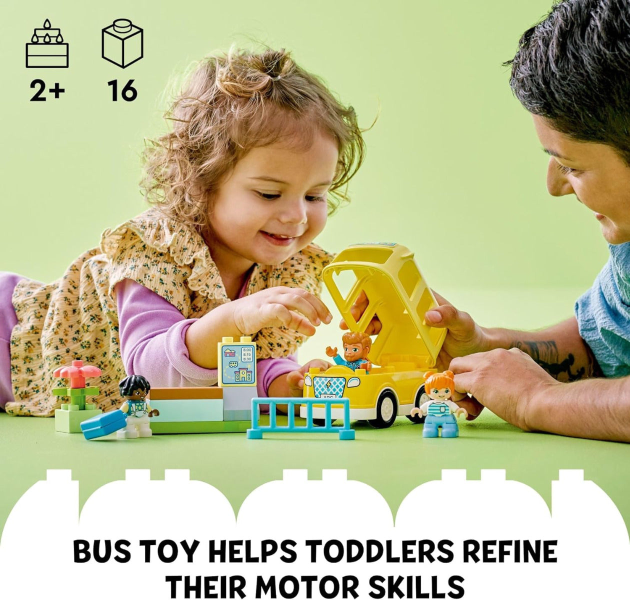 Buy Lego Duplo Town Bus Ride 10988 with 16pcs | Yallatoys.com