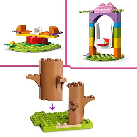 Buy Lego Gabbys Doll House Kitty Fairys Garden Party Building Kit 10787 with 130 Pieces | Yallatoys.com