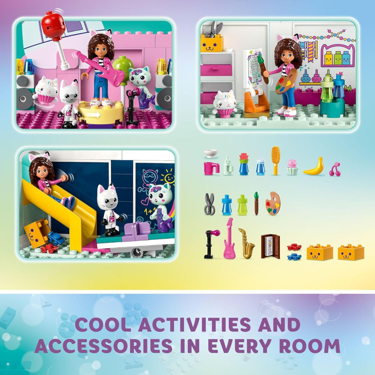 Buy Lego Gabbys Dollhouse 10788 Building 8 Room Playhouse with 498pcs | Yallatoys.com