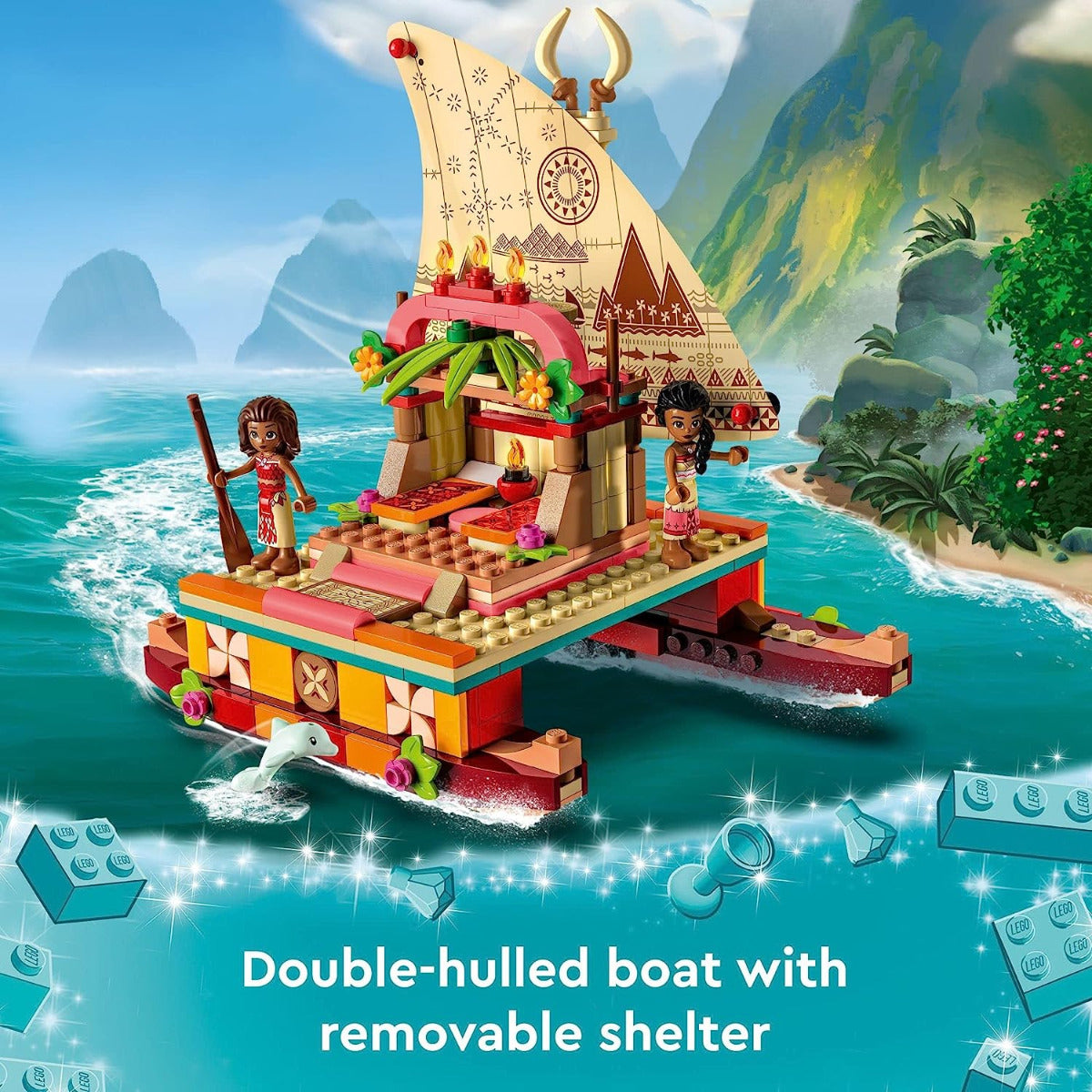 Buy Lego Disney Princess Moana's Wayfinding 43210 with 321pcs | Yallatoys.com