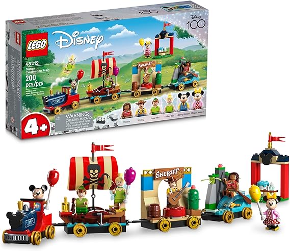 Buy Lego Disney 100 Celebration Train Building Kit 43212 with 200pcs | Yallatoys.com