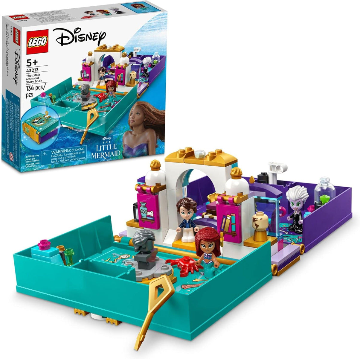 Buy Lego Disney The Little Mermaid Story Book 43213 Fun Playset with 134pcs | Yallatoys.com