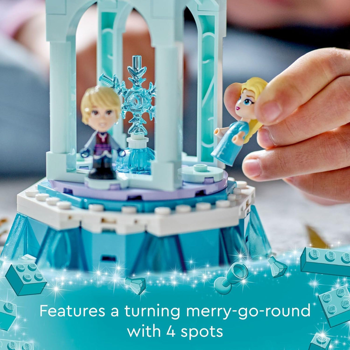 Buy Lego Disney Frozen Anna and Elsa Magical Carousel 43218 Ice Palace Building Toy with 175pcs | Yallatoys.com
