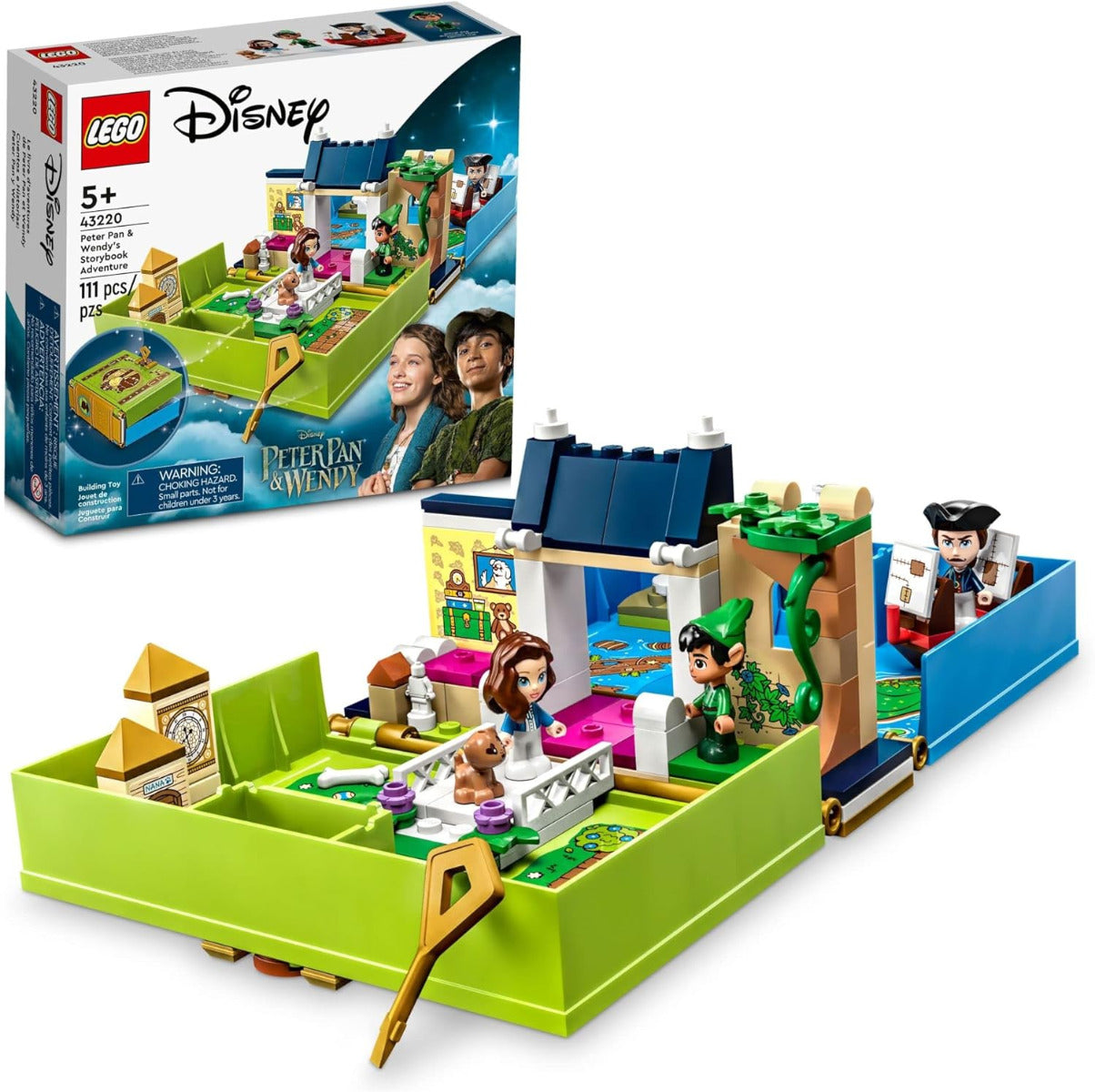 Buy Lego Disney Peter Pan & Wendys Storybook Adventure 43220 Portable Playset with 111pcs | Yallatoys.com