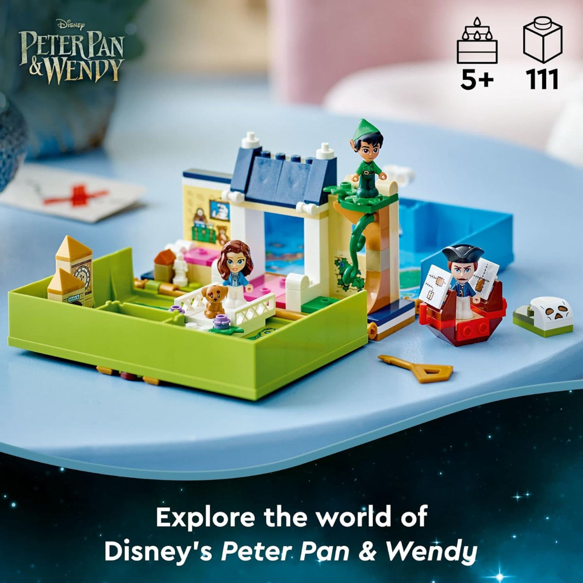 Buy Lego Disney Peter Pan & Wendys Storybook Adventure 43220 Portable Playset with 111pcs | Yallatoys.com