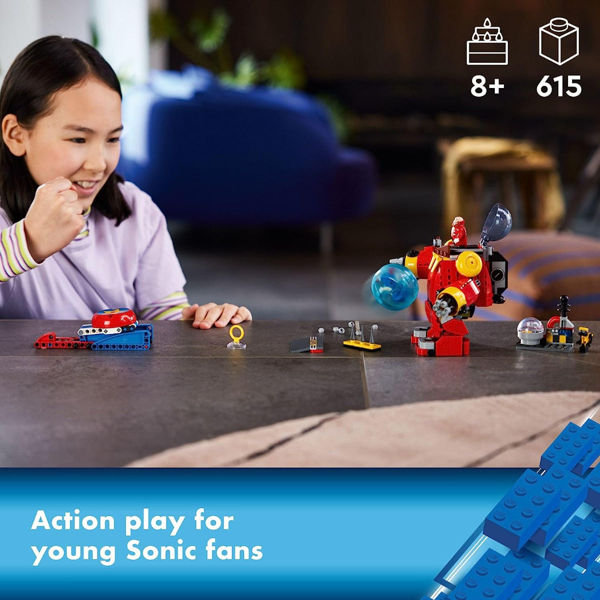 Buy Lego Sonic The Hedgehog Sonic vs Dr. Eggmans Death Egg Robot 76993 with 615pcs | Yallatoys.com