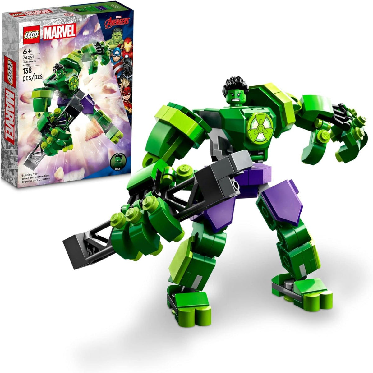 Buy Lego Marvel Hulk Mech Armor 76241 with 138pcs | Yallatoys.com