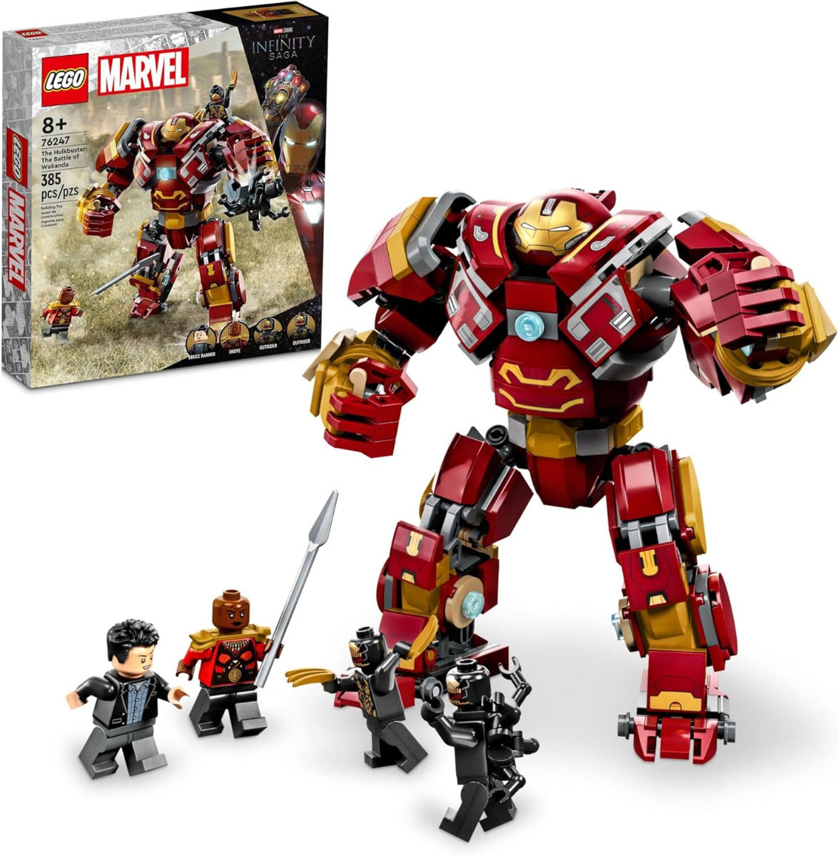 Buy Lego Marvel The Hulkbuster The Battle of Wakanda 76247 Action Figure Buildable Toywith 385pcs | Yallatoys.com
