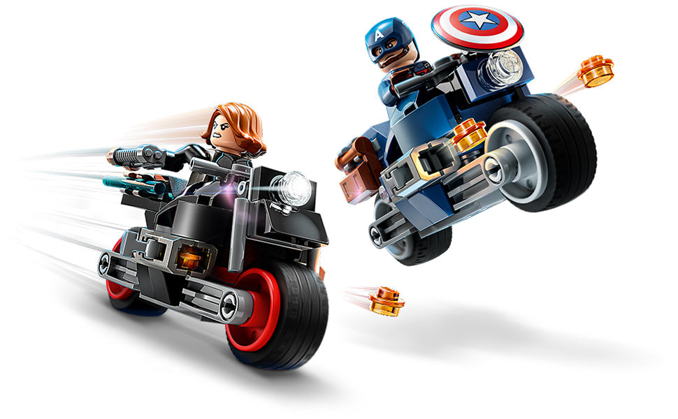 Buy Lego Marvel Black Widow and Captain America Motorcycles 76260 with 130pcs | Yallatoys.com