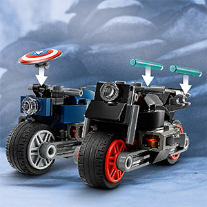 Buy Lego Marvel Black Widow and Captain America Motorcycles 76260 with 130pcs | Yallatoys.com