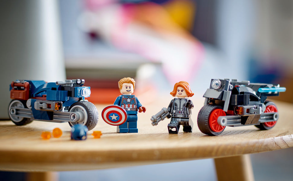 Buy Lego Marvel Black Widow and Captain America Motorcycles 76260 with 130pcs | Yallatoys.com