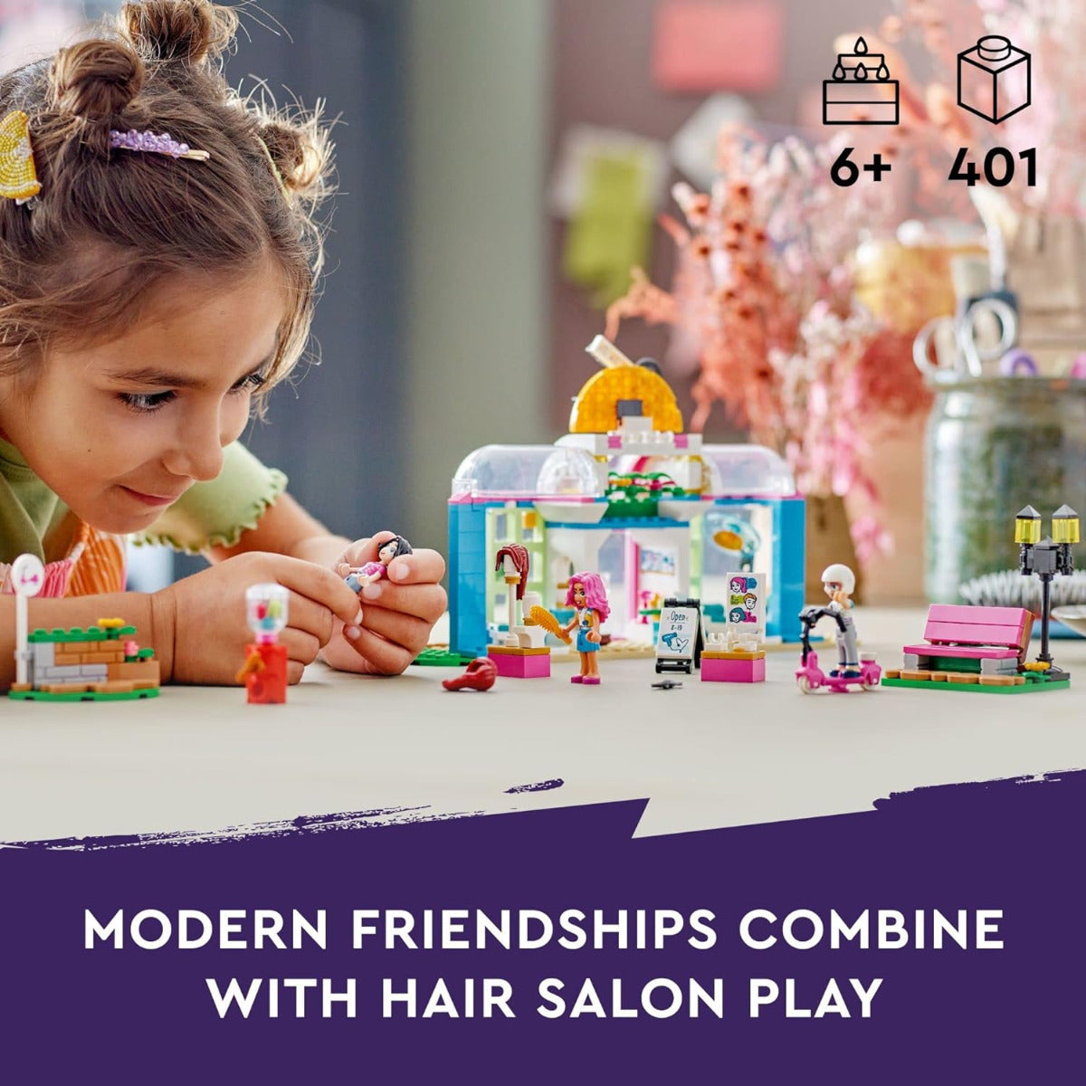 Buy Lego Friends Hair Salon 41743 Building Toy with 401pcs | Yallatoys.com