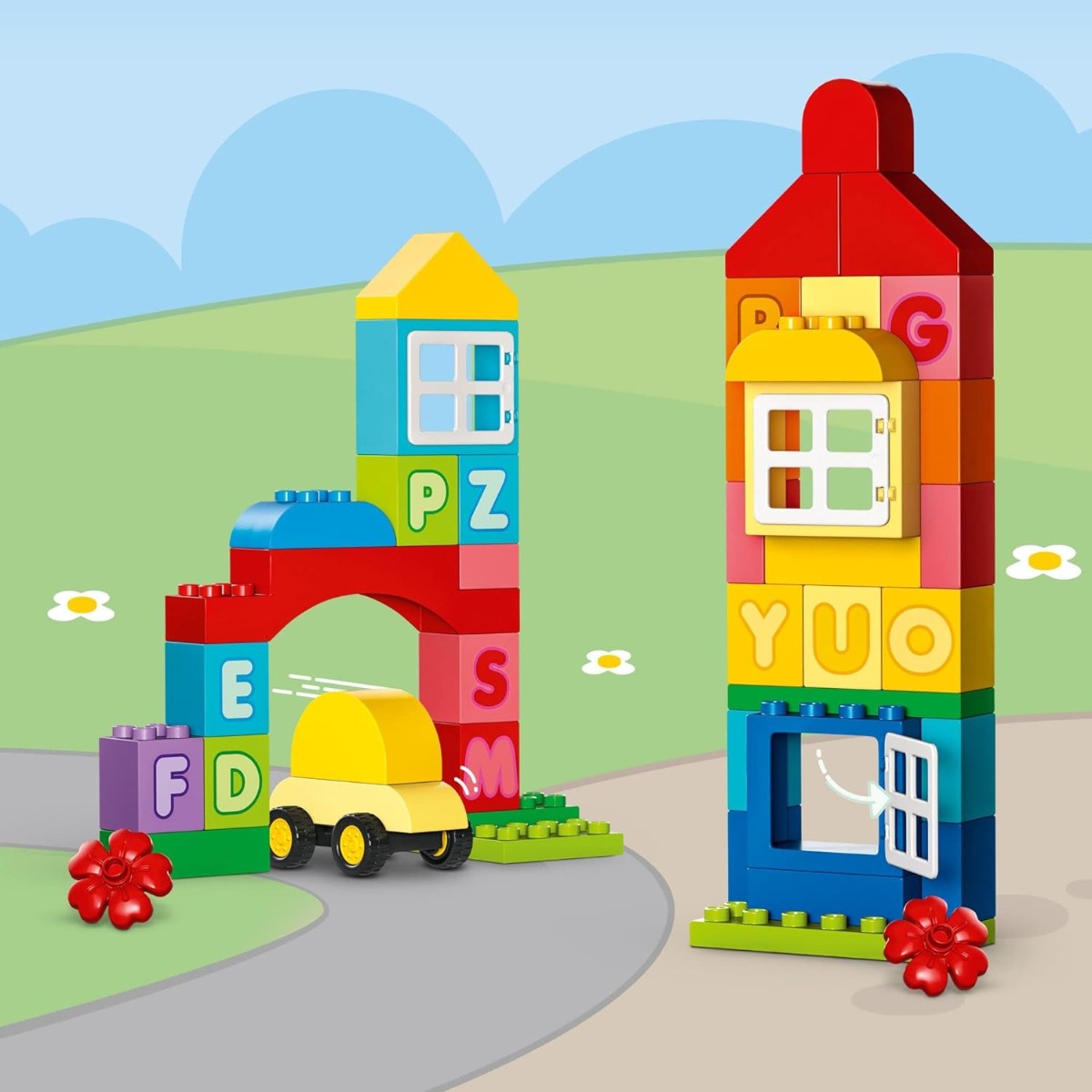 Buy Lego Duplo Classic Alphabet Town 10935 with 87pcs | Yallatoys.com