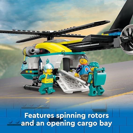 Buy Lego City Emergency Rescue Helicopter 60405 with 226pcs | Yallatoys.com
