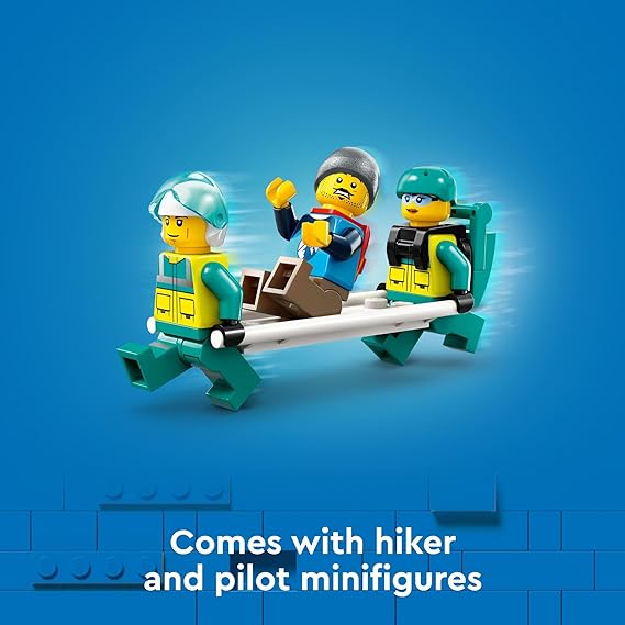 Buy Lego City Emergency Rescue Helicopter 60405 with 226pcs | Yallatoys.com