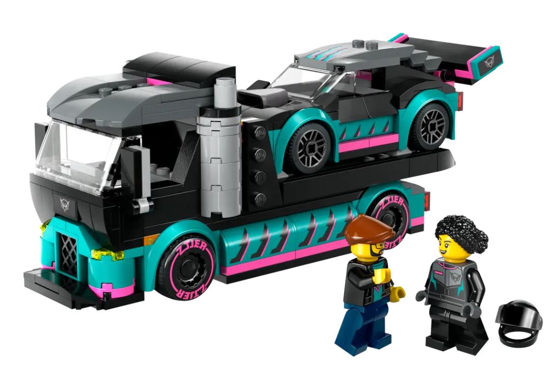 Buy Lego City Race Car and Car Carrier Truck Toys Set 60406 with 328pcs | Yallatoys.com
