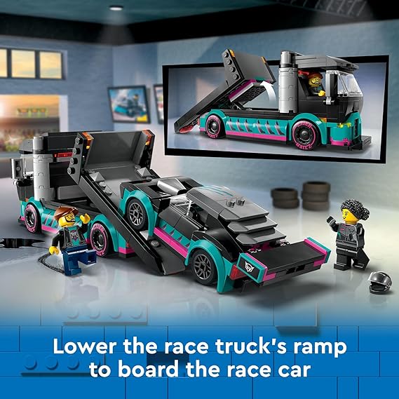 Buy Lego City Race Car and Car Carrier Truck Toys Set 60406 with 328pcs | Yallatoys.com