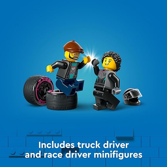 Buy Lego City Race Car and Car Carrier Truck Toys Set 60406 with 328pcs | Yallatoys.com