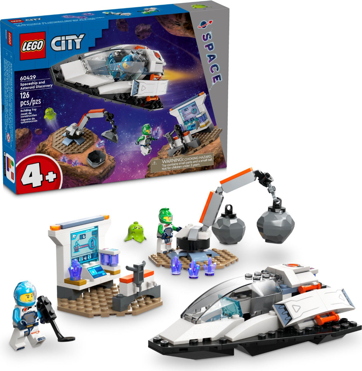 Buy Lego City Spaceship and Asteroid Discovery Toy Building Set 60429 with 126pcs | Yallatoys.com