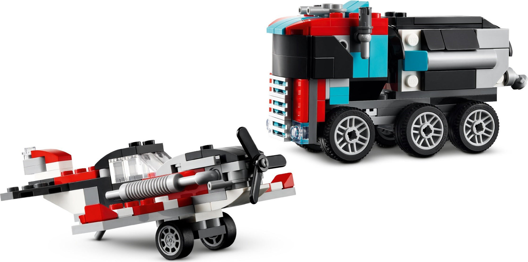 Buy Lego Creator 3 in 1 Flatbed Truck with Helicopter Toy 31146 with 270pcs | Yallatoys.com