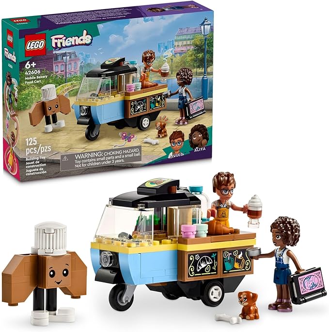 Buy Lego Friends Mobile Bakery Food Cart Toy 42606 with 125pcs | Yallatoys.com