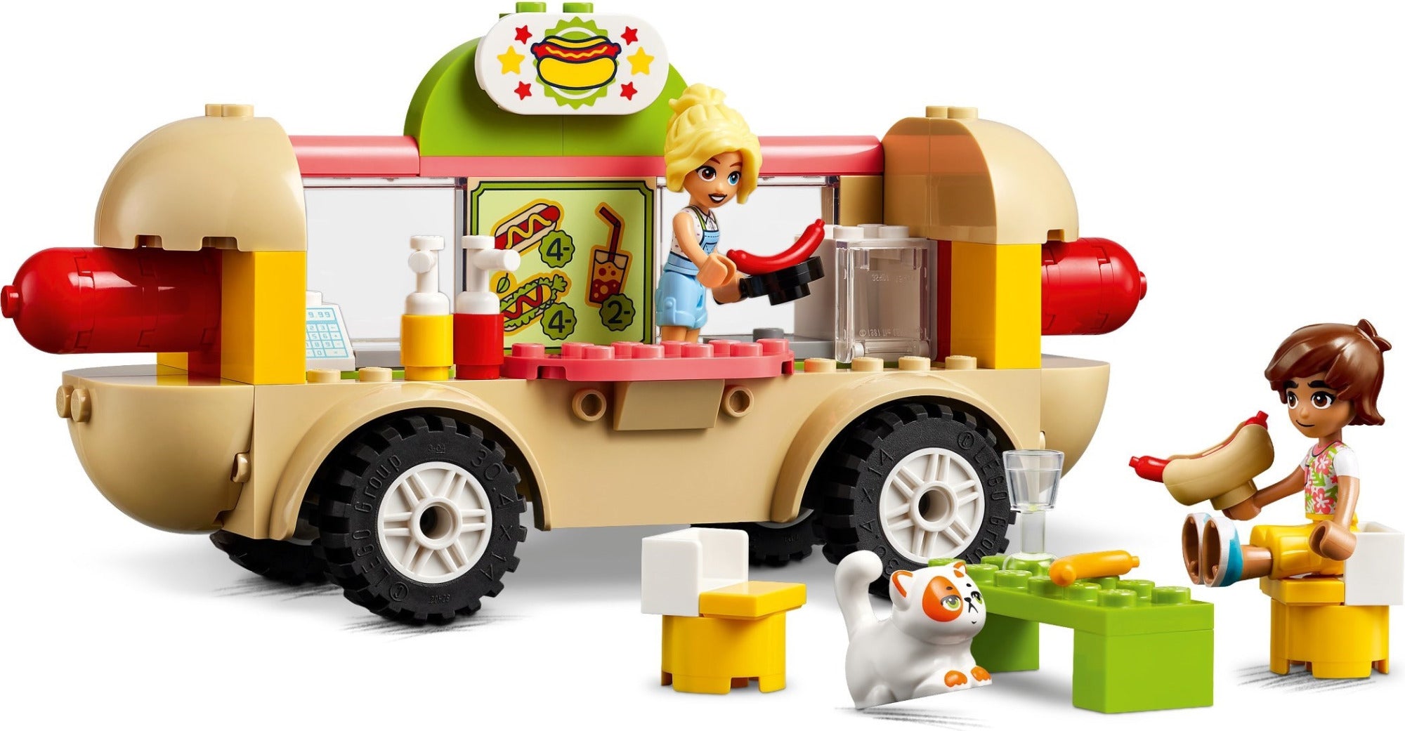 Buy Lego Friends Hot Dog Food Truck Building Set 42633 with 100pcs | Yallatoys.com