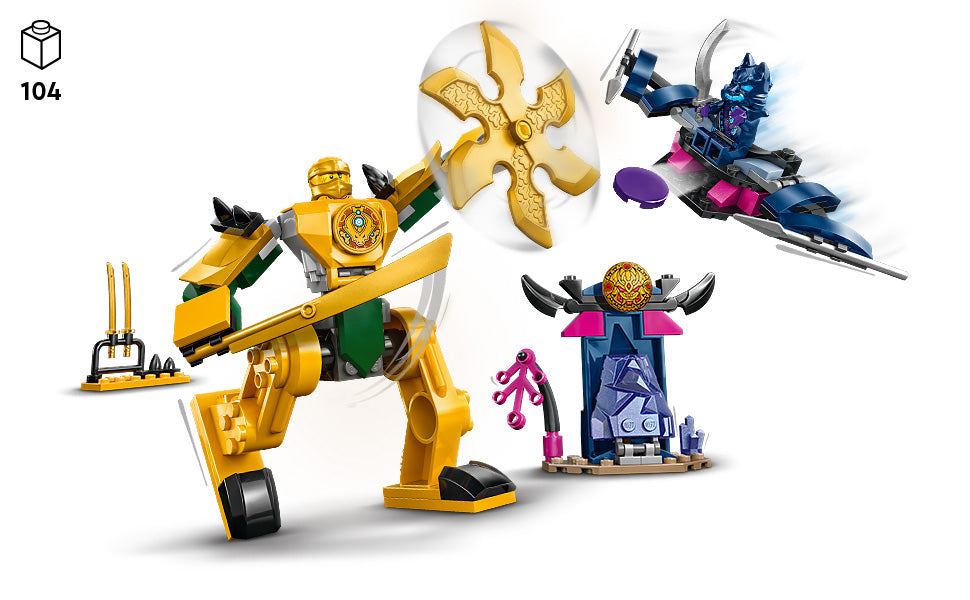 Buy Lego Ninjago Arins Battle Mech Building Set 71804 with 104pcs | Yallatoys.com